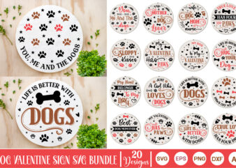 Dog Valentine Sign Svg Bundle, Dog Valentine Sign t-shirt Bundle, Dog Valentine Sticker Svg Bundle, Valentine Dog Bundle SVG, Valentine Dog