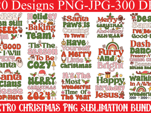 Retro christmas t-shirt bundle,20 designs,on sell design,big sell design,png bundle,christmas t-shirt designs