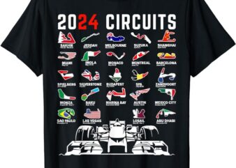 2024 Formula Racing Track Formula Race Formula Car Fan T-Shirt