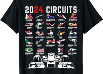 2024 Formula Racing Track Formula Race Formula Car Fan T-Shirt