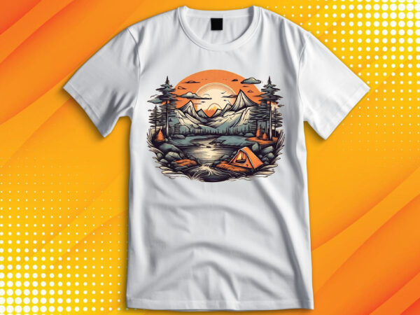Mountain river t-shirt