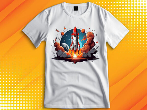 Rocket launch t-shirt
