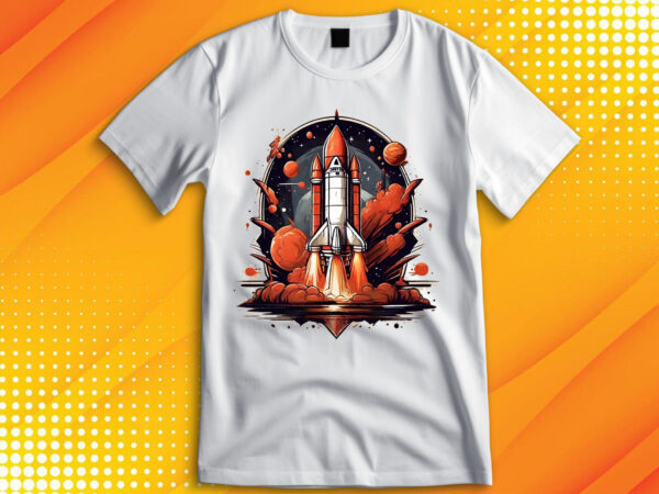 Rocket launch t-shirt