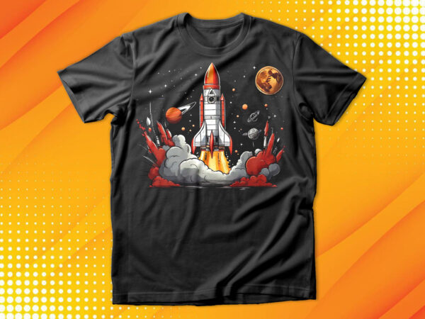 Rocket launch t-shirt