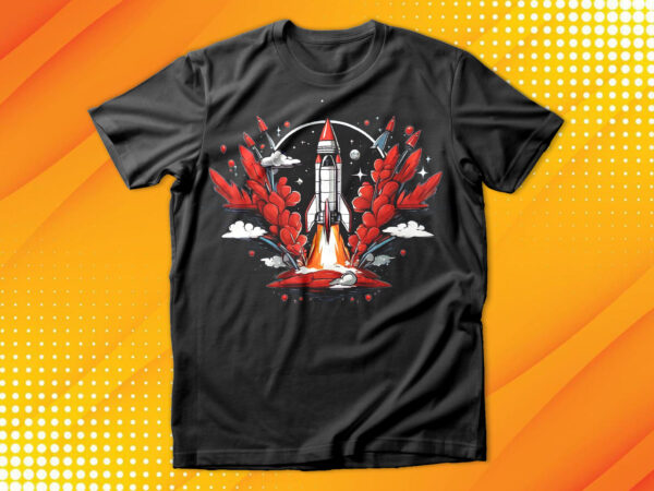 Rocket launch t-shirt