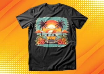 Summer Sunset Beach T-Shirt