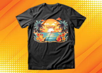 Summer Sunset Beach T-Shirt