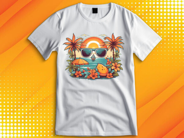 Summer sunset beach t-shirt