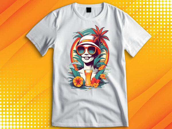 Summer sunset beach t-shirt