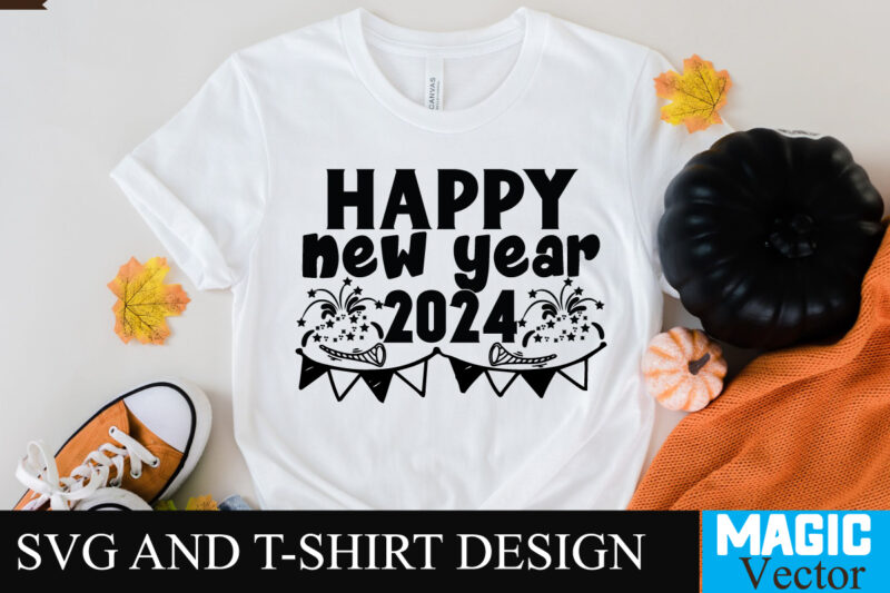 Happy New Year 2024 SVG Cut File