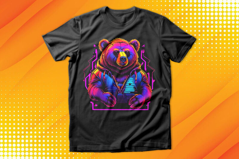 Neon Bear T-Shirt