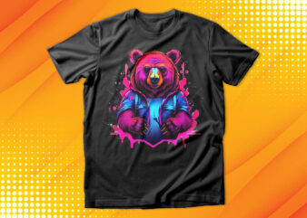 Neon Bear T-Shirt