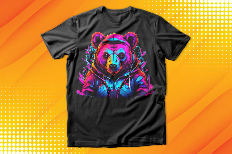 Neon Bear T-Shirt