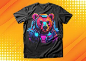 Neon Bear T-Shirt