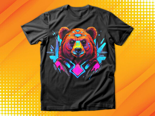 Neon bear t-shirt