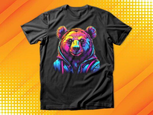 Neon bear t-shirt
