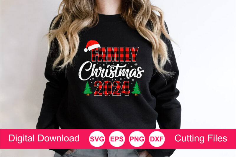 Family Christmas 2024 T-Shirt, Christmas Shirt Svg, Family Christmas Svg, Santa Squad Svg, Christmas Squad Svg, Merry Christmas Cut File