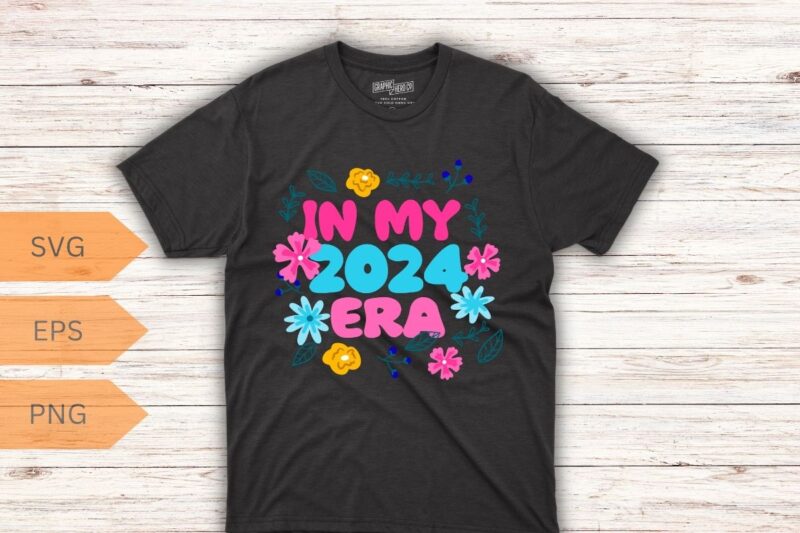 In My 2024 Era Happy New Years Mirror Disco Ball 2024 T-Shirt design vector, era, years, mirror, disco, ball, happy, t-shirt