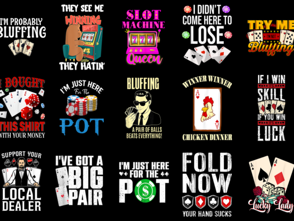 15 poker shirt designs bundle for commercial use part 3, poker t-shirt, poker png file, poker digital file, poker gift, poker download, poke