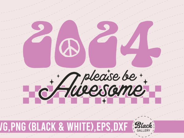 Retro pink new year quote svg t shirt design online Retro pink new year quote svg t shirt design online