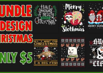 Bundle Christmas Santa Claus Cat Slothmas Gnomies Nurse mas 6 Design PNG Ugly Sweater Shirt