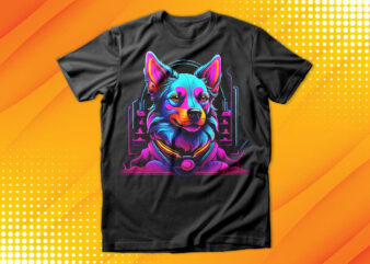 Neon Dog T-Shirt