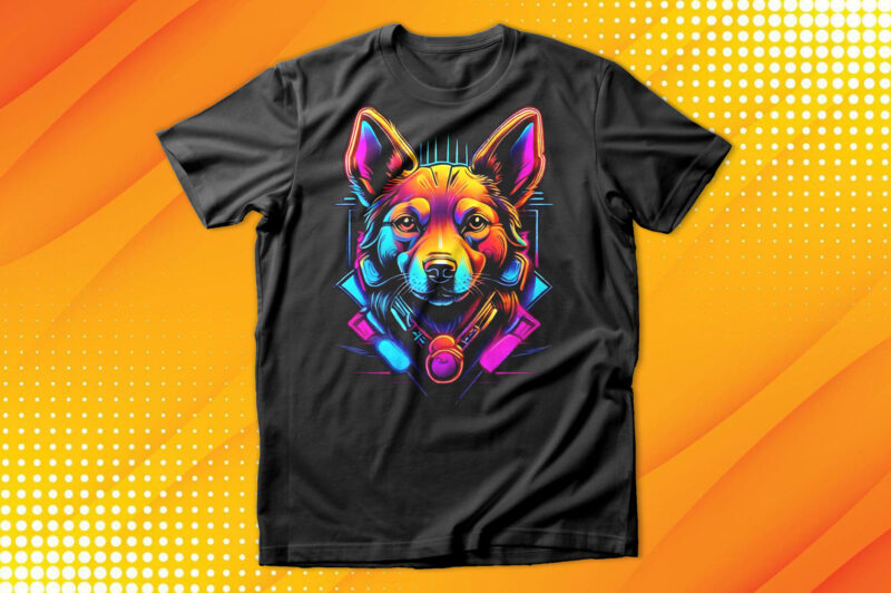 Neon Dog T-Shirt