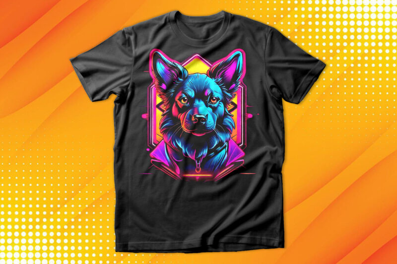 Neon Dog T-Shirt