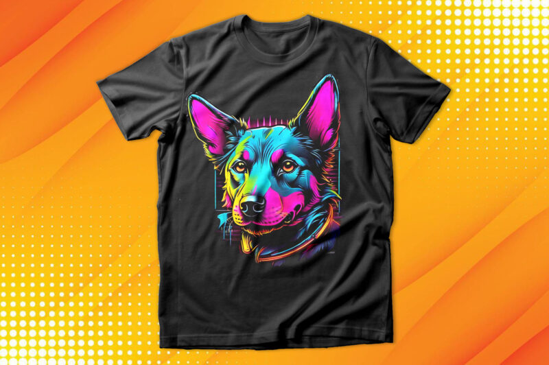 Neon Dog T-Shirt