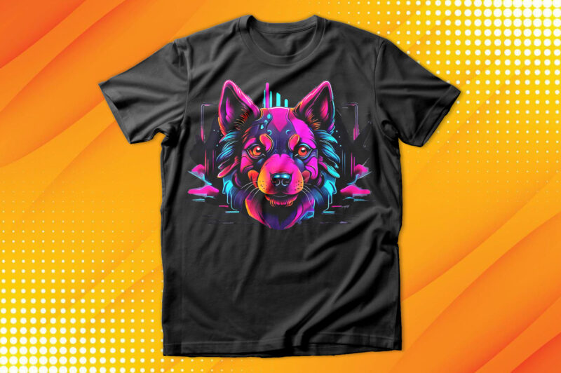 Neon Dog T-Shirt