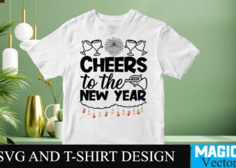 Cheers to the new year SVG Cut File