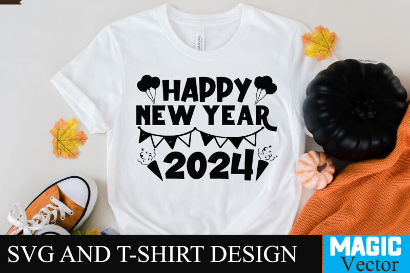 Happy New Year 2024 SVG Cut File