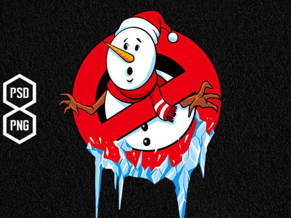 No enter snowman T shirt vector artwork
