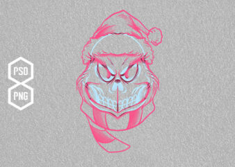 anaglyph grinch t shirt vector