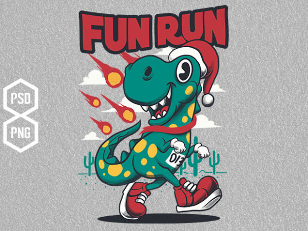 Fun run t shirt graphic design