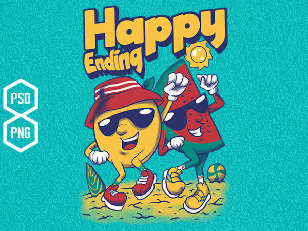 Happy ending graphic t shirt