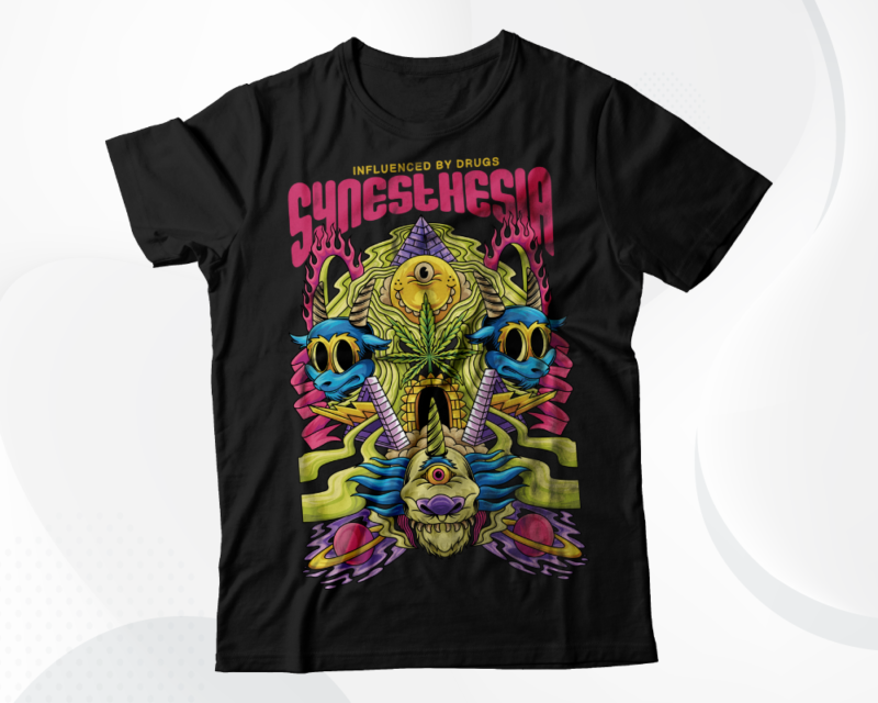 Psychedelic Streetwear Designs | T-Shirt Designs Bundle | Streetwear Designs | Aesthetic Design | Shirt Designs | Graphics Shirt | DTF | DTG