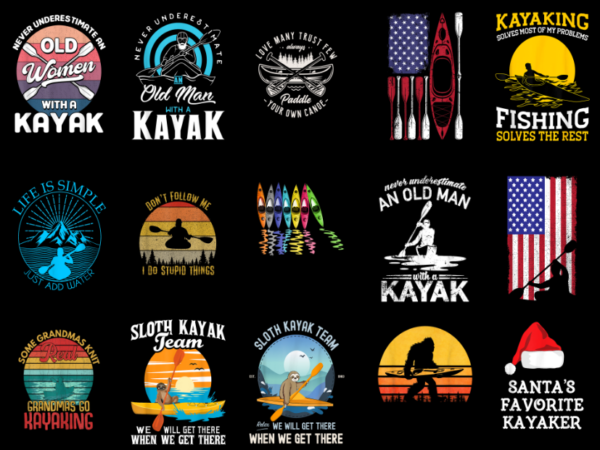 15 kayaking shirt designs bundle for commercial use part 4, kayaking t-shirt, kayaking png file, kayaking digital file, kayaking gift, kayak