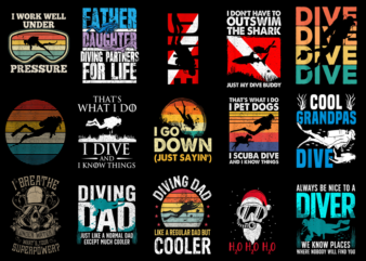 15 Scuba Shirt Designs Bundle For Commercial Use Part 4, Scuba T-shirt, Scuba png file, Scuba digital file, Scuba gift, Scuba download, Scub