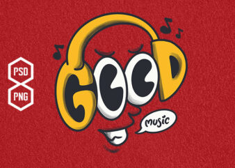 good music t shirt design template