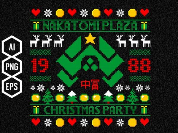 Nakatomi party T shirt vector artwork