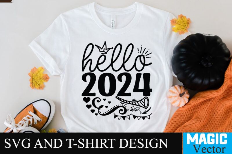 Hello 2024 SVG Cut File