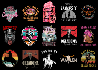 15 Western Shirt Designs Bundle For Commercial Use Part 5, Western T-shirt, Western png file, Western digital file, Western gift, Western do