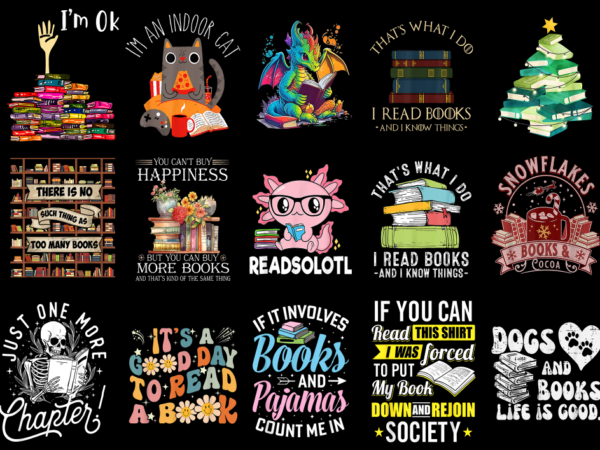 15 reading shirt designs bundle for commercial use part 5, reading t-shirt, reading png file, reading digital file, reading gift, reading do