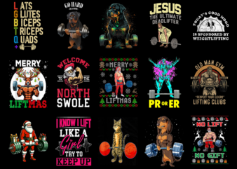 15 Weightlifting Shirt Designs Bundle For Commercial Use Part 5, Weightlifting T-shirt, Weightlifting png file, Weightlifting digital file,