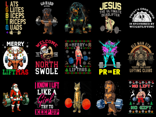 15 weightlifting shirt designs bundle for commercial use part 5, weightlifting t-shirt, weightlifting png file, weightlifting digital file,