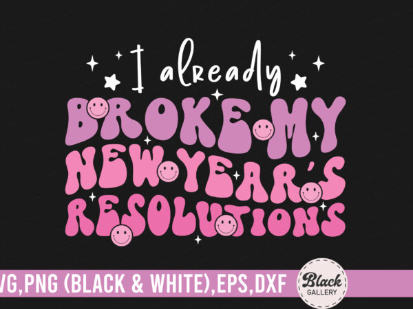 Retro pink new year quote svg t shirt design online