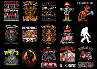 15 Fireman Shirt Designs Bundle For Commercial Use Part 6, Fireman T-shirt, Fireman png file, Fireman digital file, Fireman gift, Fireman do
