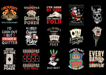 15 Poker Shirt Designs Bundle For Commercial Use Part 6, Poker T-shirt, Poker png file, Poker digital file, Poker gift, Poker download, Poke