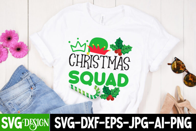 Christmas Squad T-Shirt Design, Christmas Squad SVG Design , Christmas T-Shirt Design Funny Christmas SVG Bundle, Christmas sign svg , Mer